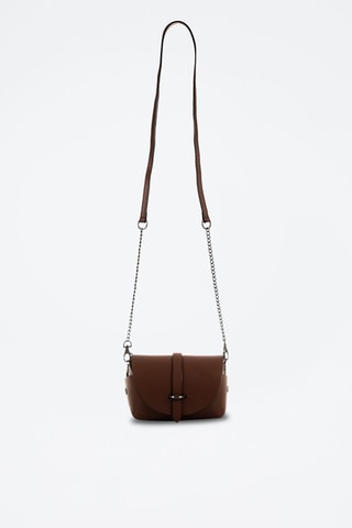 Sac bandoulière en cuir Carina - Marron