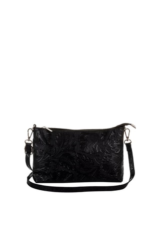Sac bandoulière en cuir Martia - Noir