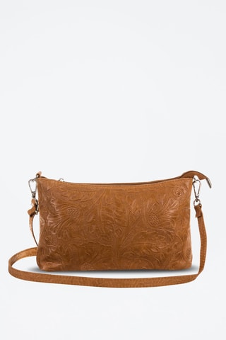 Sac bandoulière en cuir Martia - Marron