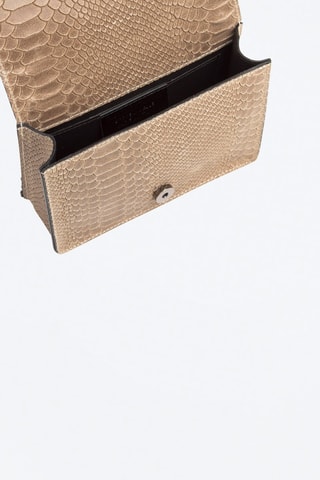 Sac porté épaule en cuir Lorenza - Marron