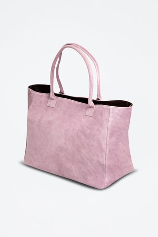 Cabas en nubuck Annagrazia - Rose