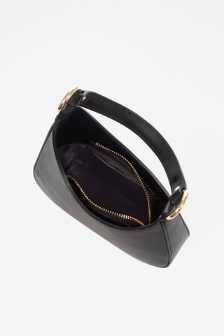 Sac porté épaule en cuir Arpaia - Noir