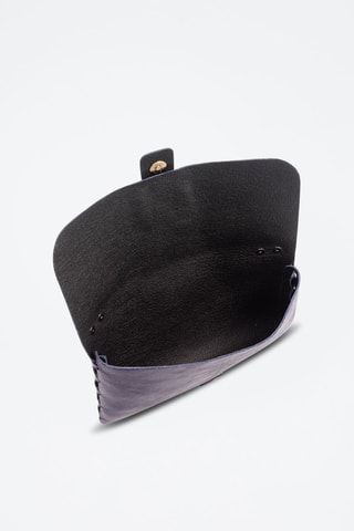 Sac bandoulière en nubuck - Bleu