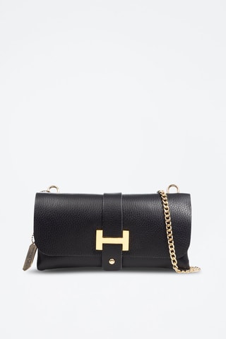 Sac bandoulière en cuir Arta - Noir