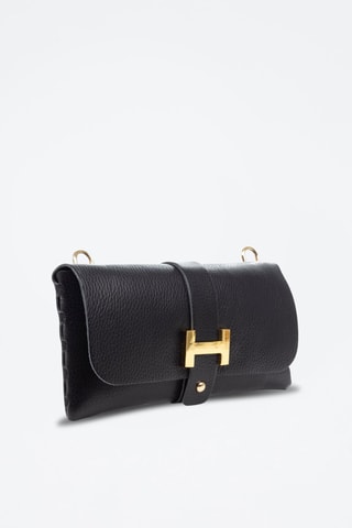 Sac bandoulière en cuir Arta - Noir