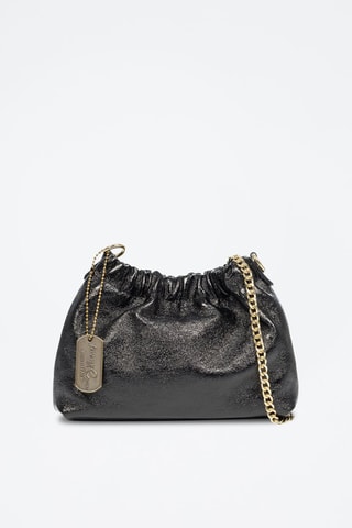 Sac bandoulière Ascea en cuir - Noir