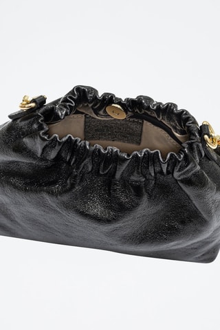 Sac bandoulière Ascea en cuir - Noir