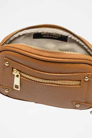 Sac bandoulière en cuir Asola - Marron
