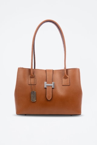 Sac porté épaule en cuir Auditore - Marron