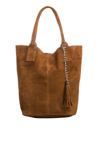 Cabas en nubuck - Marron