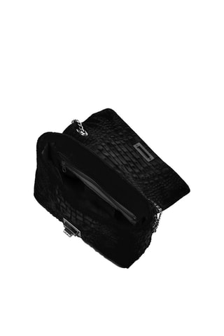 Sac bandoulière en nubuck Monteriggioni - Noir