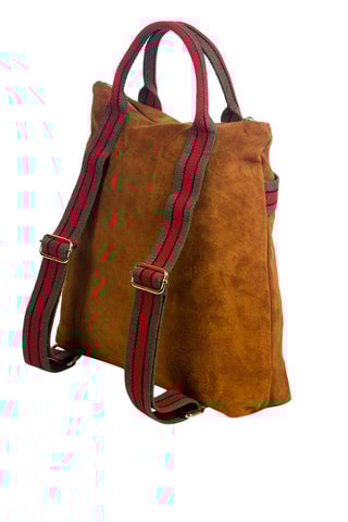 Sac à dos en nubuck - Marron