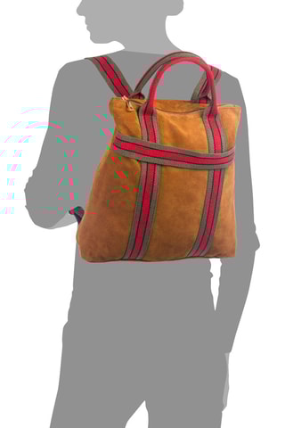 Sac à dos en nubuck - Marron