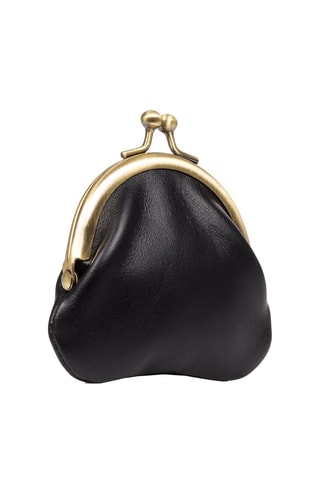 Porte-monnaie en cuir Ausilia Monedero - Noir