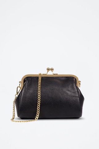 Sac bandoulière en cuir Emilia - Noir
