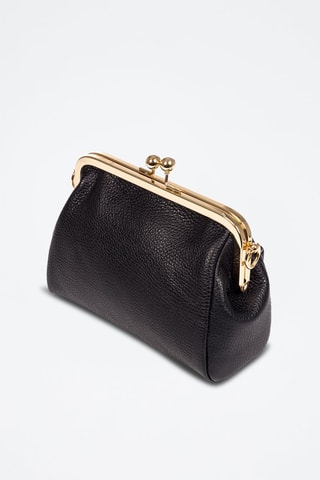 Sac bandoulière en cuir Emilia - Noir