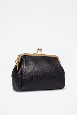 Sac bandoulière en cuir Emilia - Noir