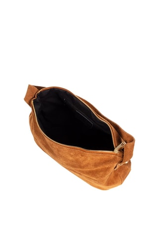 Sac porté épaule en nubuck Acerenza - Marron