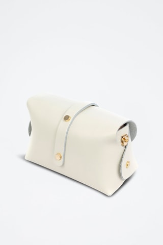 Sac bandoulière en cuir Aurora - Blanc