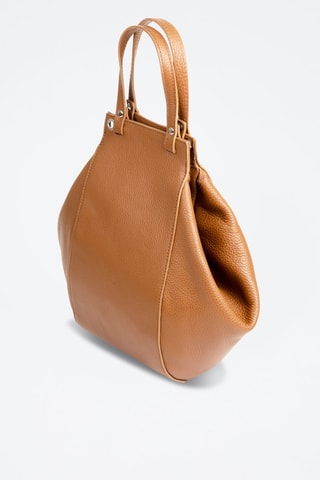 Sac porté épaule en cuir Giusta - Marron