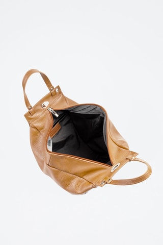 Sac porté épaule en cuir Giusta - Marron