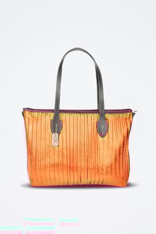Sac porté épaule en cuir nappa - Orange