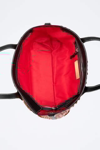Sac porté épaule en cuir nappa - Orange
