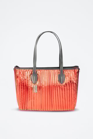 Sac porté épaule en cuir nappa - Rouge