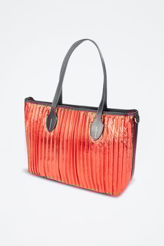 Sac porté épaule en cuir nappa - Rouge