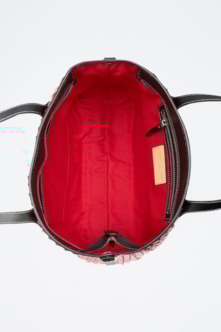 Sac porté épaule en cuir nappa - Rouge