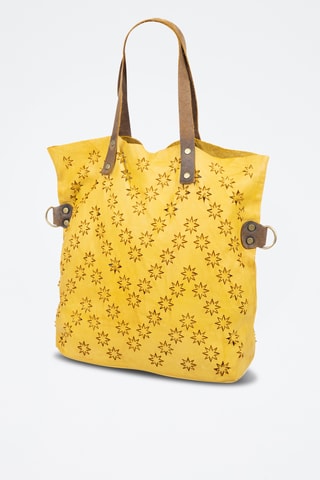 Cabas en cuir nappa - Jaune