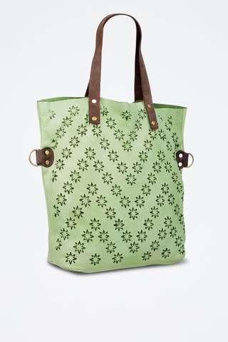 Cabas en cuir nappa - Vert