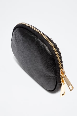 Porte-monnaie en cuir - Noir