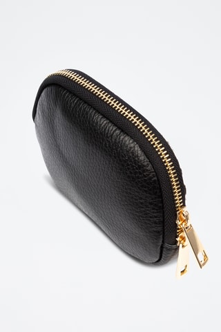 Porte-monnaie en cuir - Noir