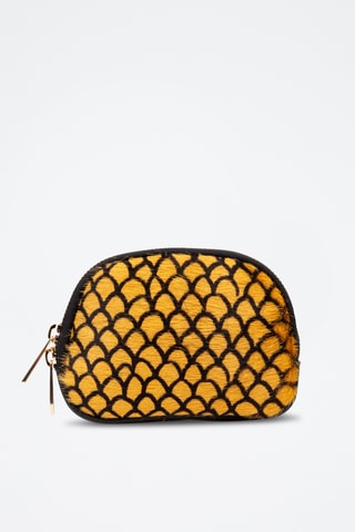 Porte-monnaie en cuir - Jaune clair