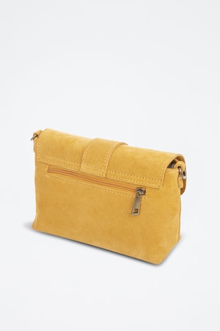 Sac bandoulière en nubuck - Jaune