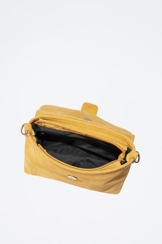 Sac bandoulière en nubuck - Jaune