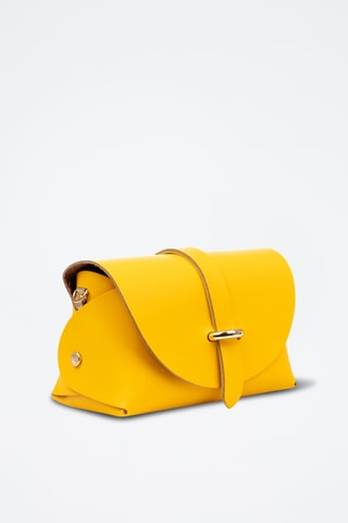 Sac bandoulière en cuir - Jaune