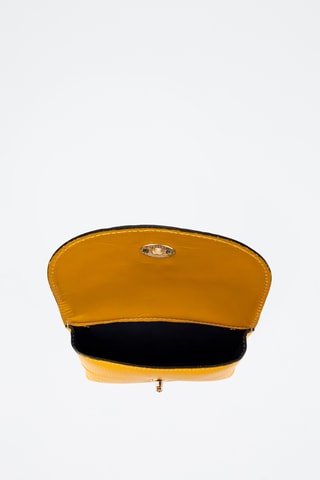 Pochette en cuir - Jaune
