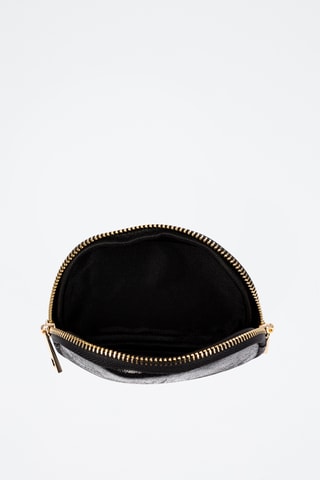 Porte-monnaie en nubuck - Noir