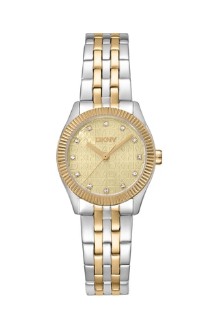 Montre à quartz en acier - Doré et argenté