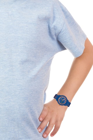 Montre à quartz en silicone - Bleu