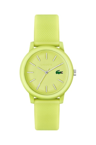Montre à quartz en silicone - Vert citron
