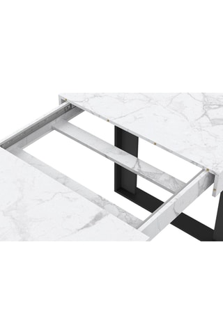 Table extensible Brixton - Blanc et noir