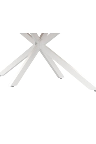 Table à manger Céleste - Naturel et blanc