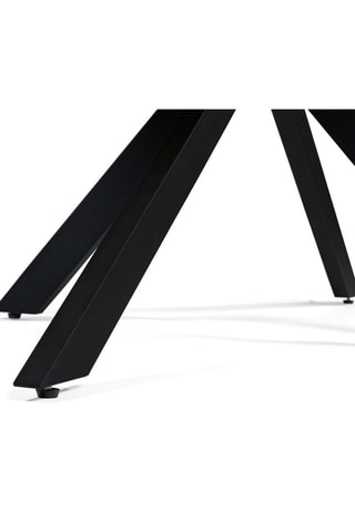 Table Brixton - Imitation bois et noir
