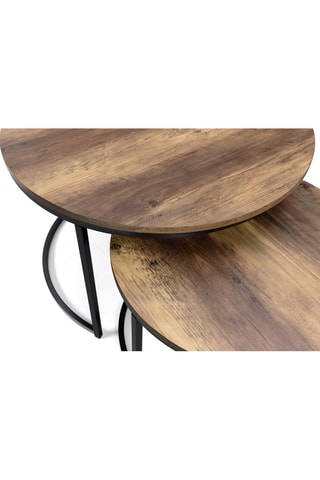 2 tables basses gigognes Eliza - 70 x 46 x 70/54 x 35,5 x 54 cm