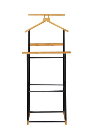 Valet de chambre en bambou - Noir et naturel