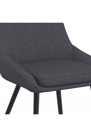 4 chaises Ornella - Gris foncé