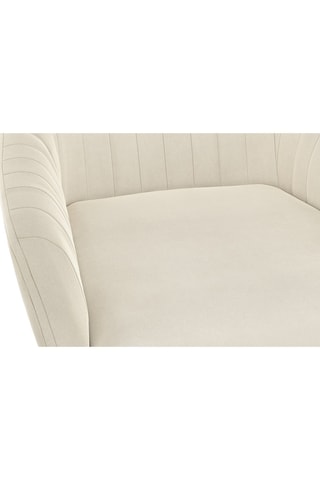 2 chaises Ariana - Crème et noir